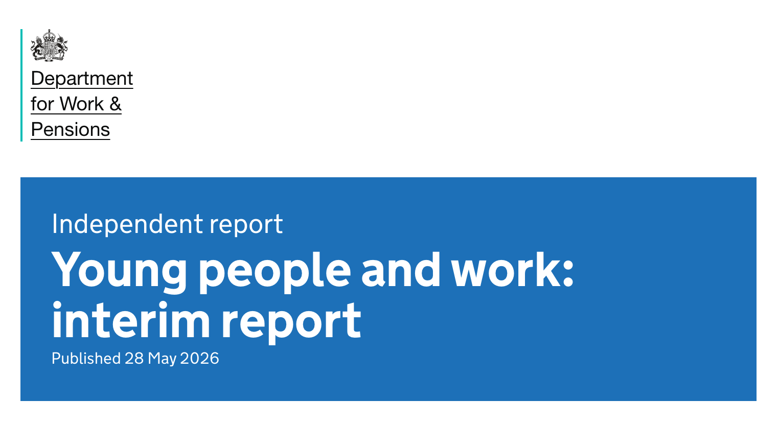 An Open Letter to the Rt Hon Alan Milburn, Chair of the Young People and Work Review