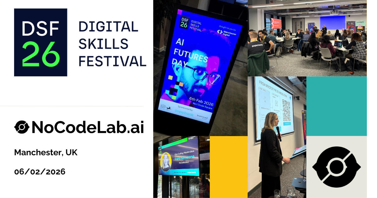 Home Crowd Energy: NoCodeLab.ai at Digital Skills Festival 2026